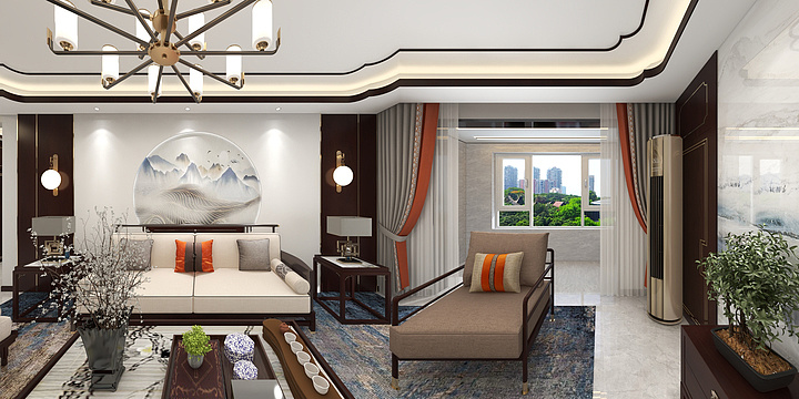 泊头柔然整装-玫瑰花园2-1-302东户新中式-副本-装修设计方案