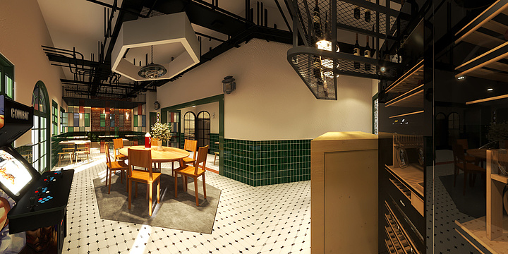 郑州屋下快装装饰设计有限公司-秀英烧烤-装修设计方案