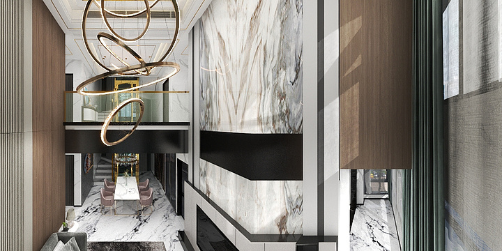 郑奕祥-5层现代轻奢风格别野-装修设计方案