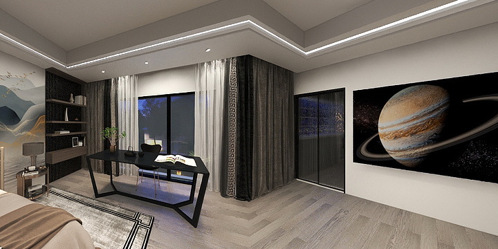 一般路过读者-闲林山水161㎡3室-装修设计方案