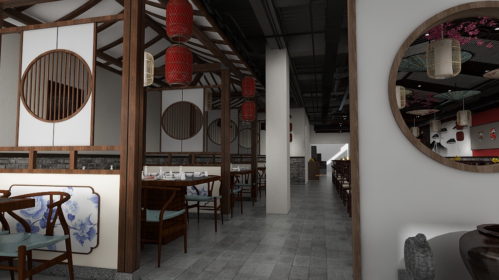 慕唐盛世-贺翔-中式饭店模型库-副本-装修设计方案