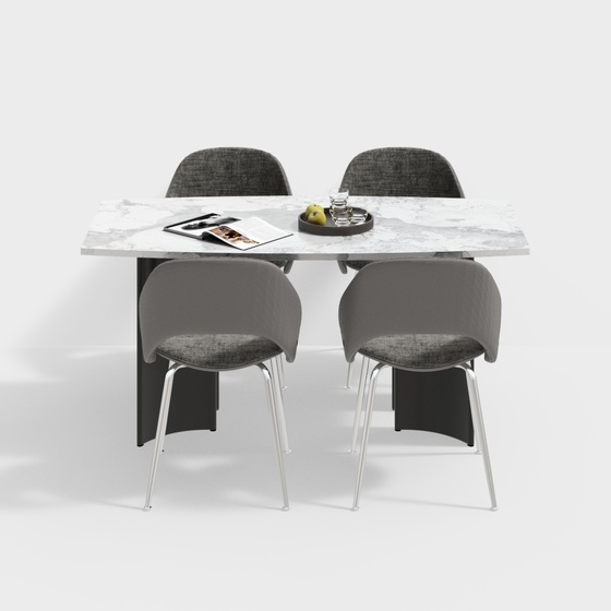 Modern Dining Table and Chairs Set