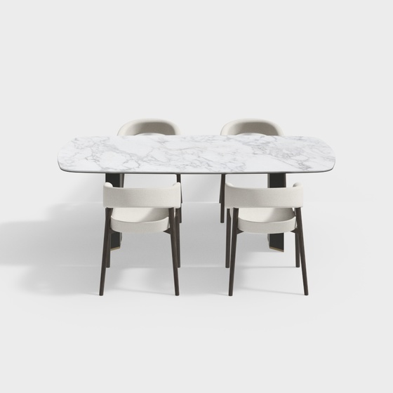 Modern Dining Table and Chairs Set