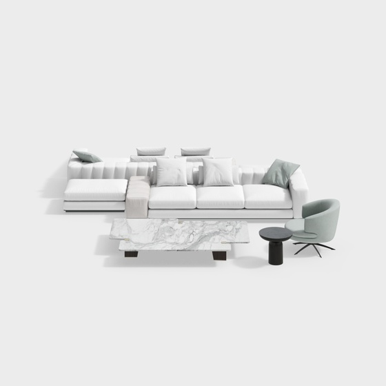 Minimalist Living Room Sectional Sofa