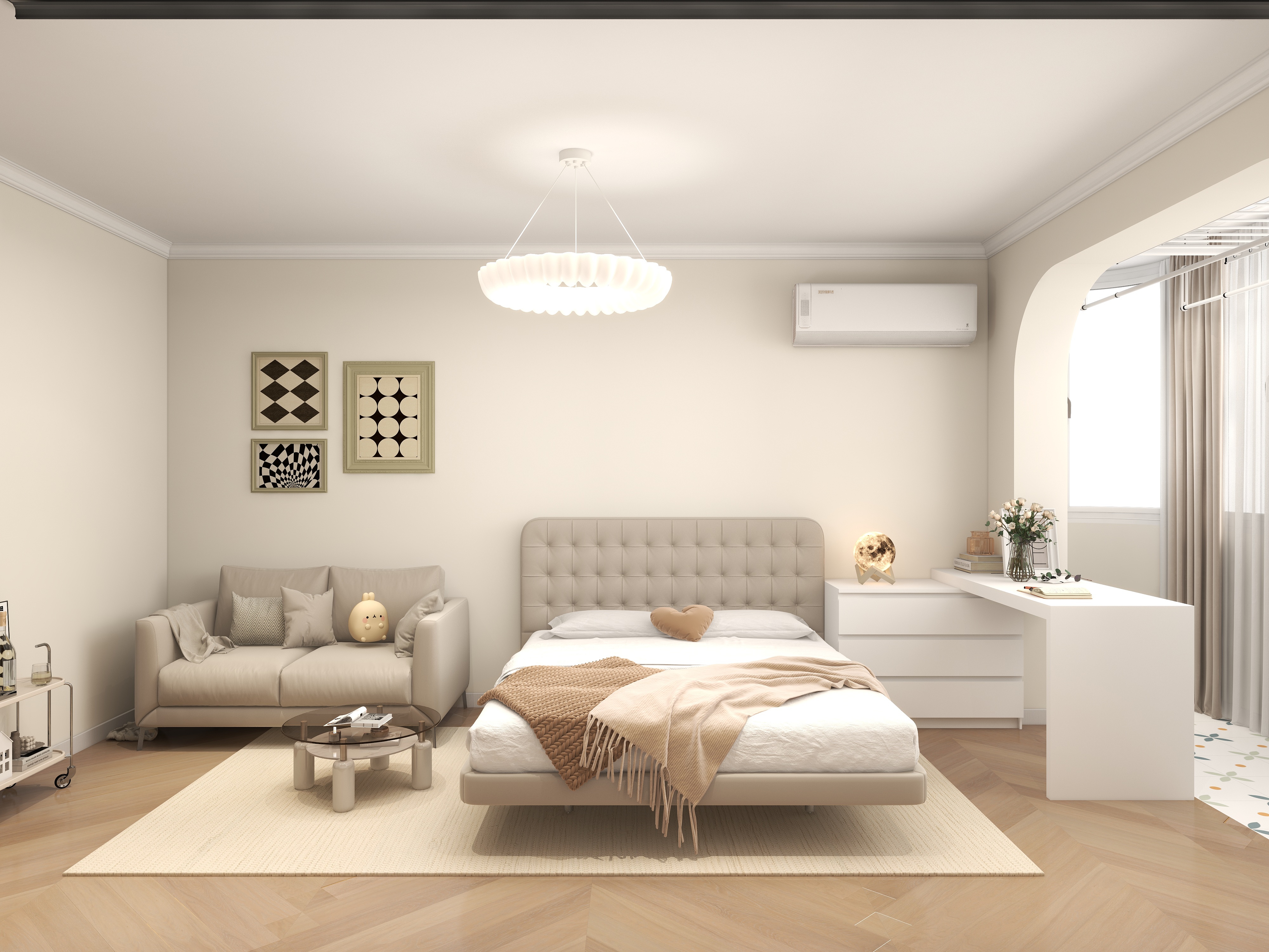 绿通国际设计-50平现代风装修效果图