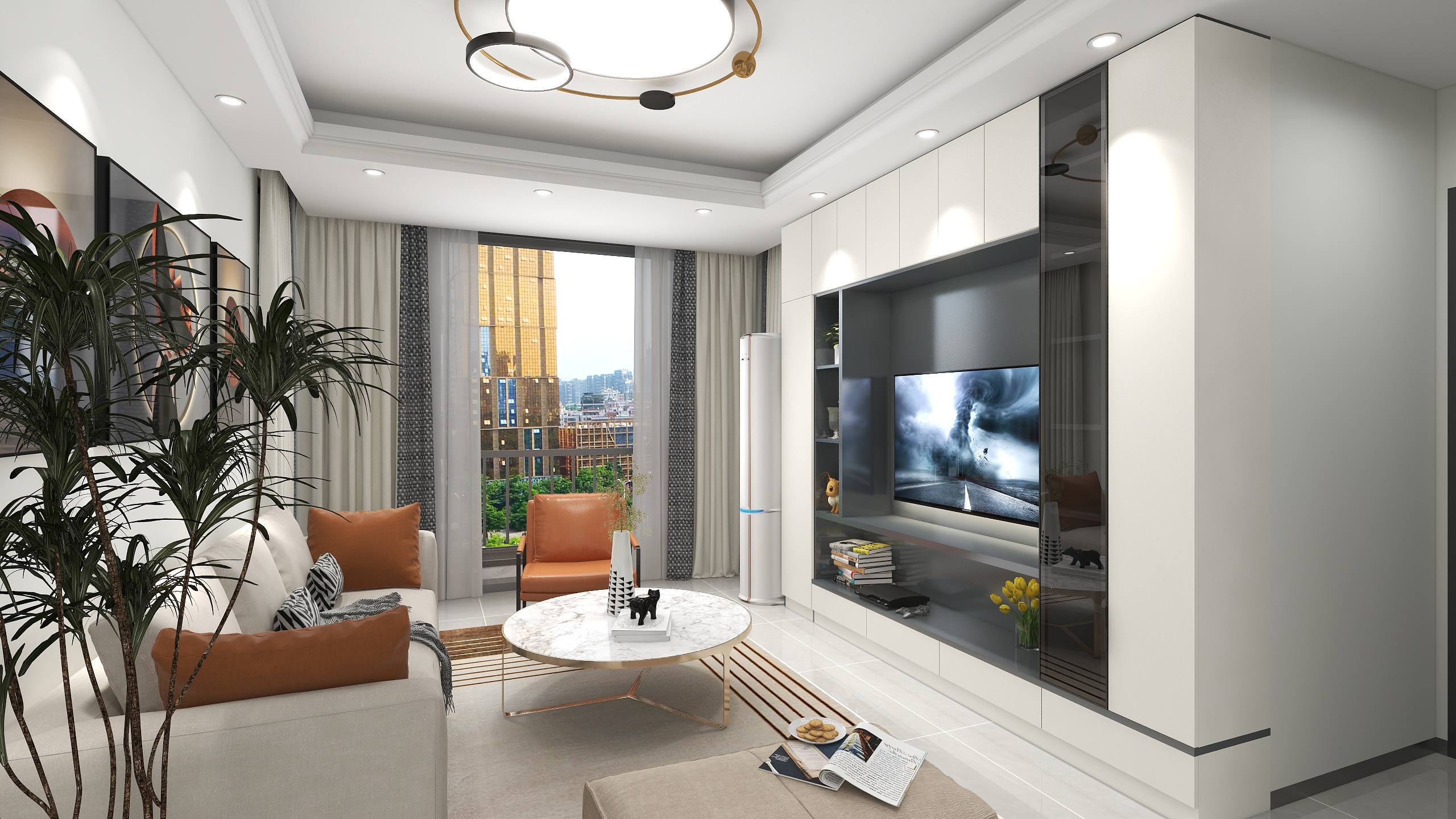 壹设计服务中心-禹洲朗廷湾83㎡3室-装修设计方案