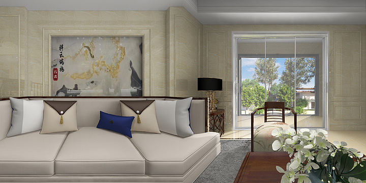 RENDESIGNER-天然居别墅美式-装修设计方案