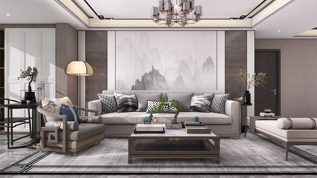 叁金空间设计-现代新中式-装修设计方案