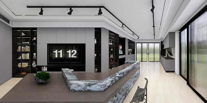 永不言弃alb-龙总展厅-装修设计方案