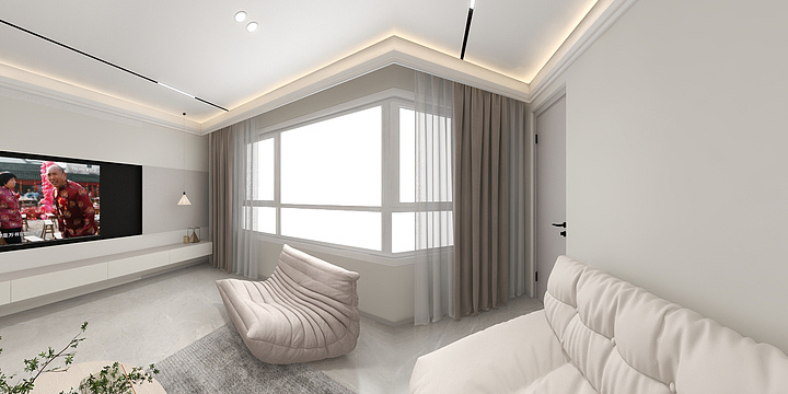 岑设专属-现代奶油 -装修设计方案