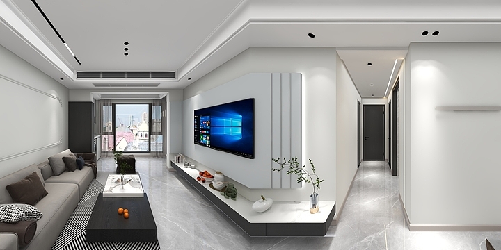 了了青山见-袁欣-中央公园103平-装修设计方案