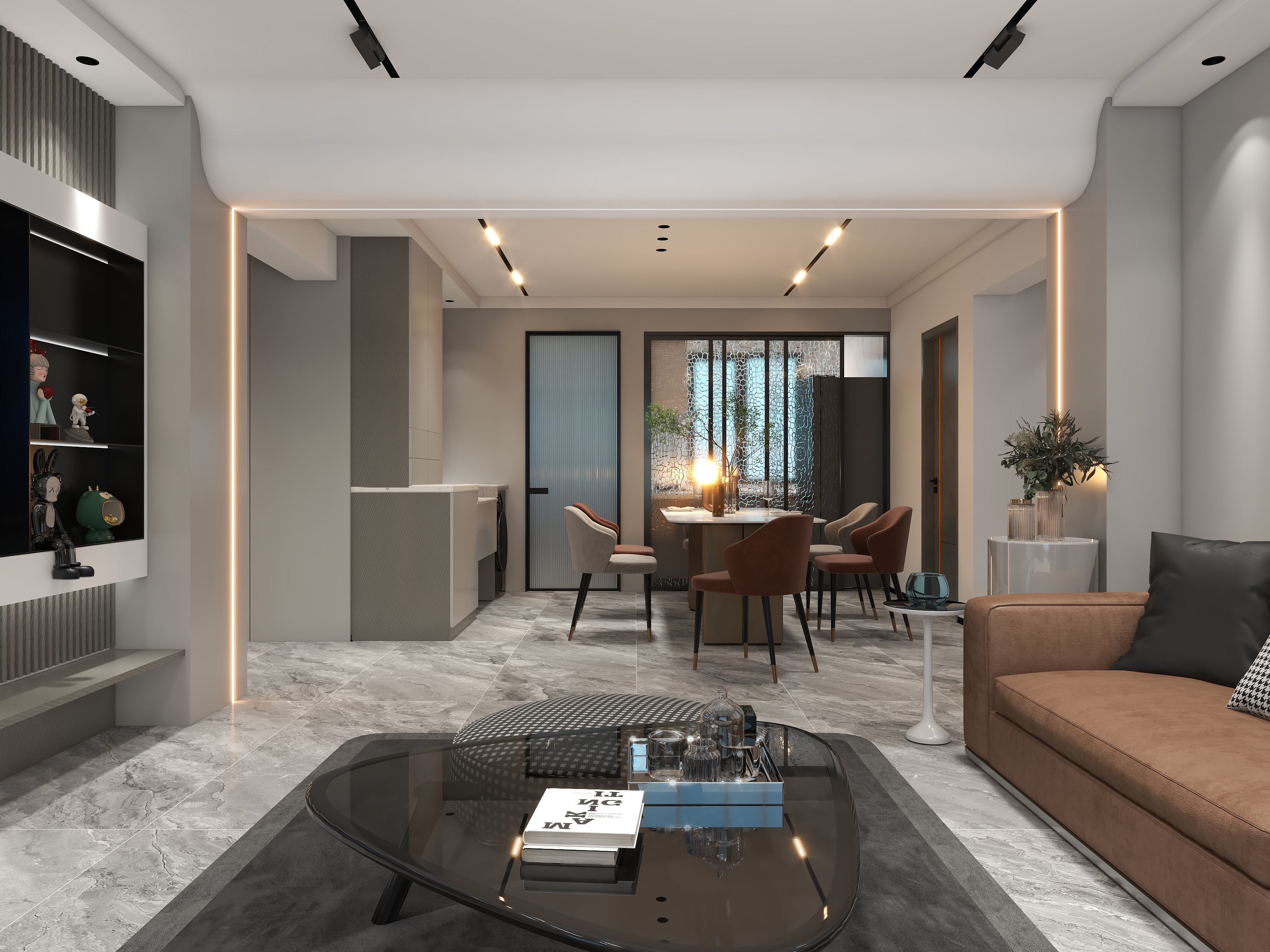 天水全案设计师白老师-紫金悦府109㎡1室装修效果图