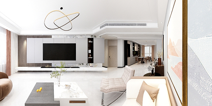 梵居空间设计-潍水龙城乔曼王总-装修设计方案