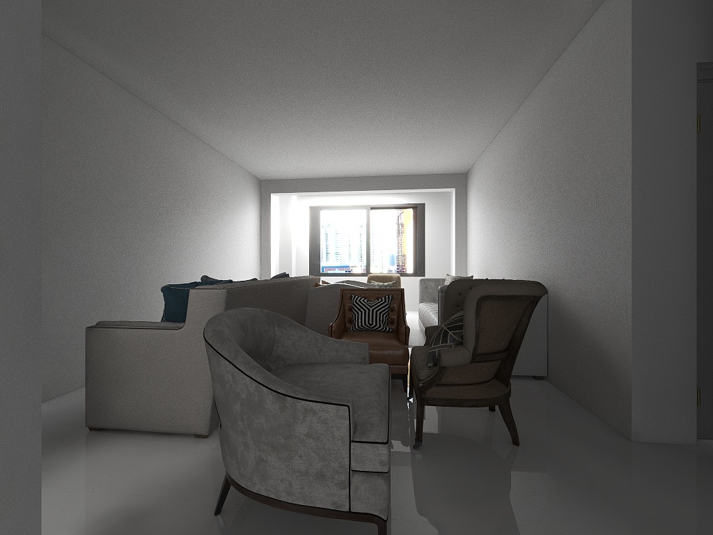 雅婷设计师-110平三室两卫-装修设计方案