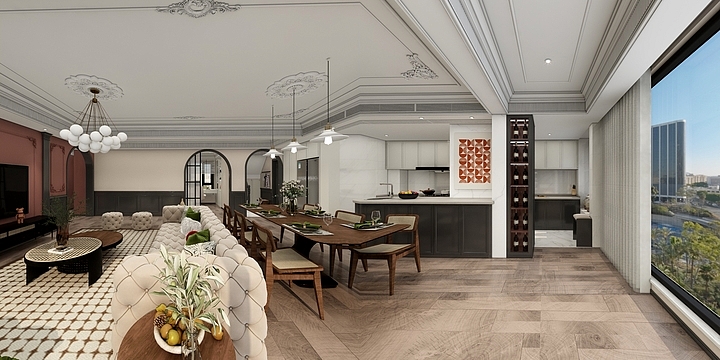 依诺维森全屋软装-融创江南融府151㎡4室-装修设计方案