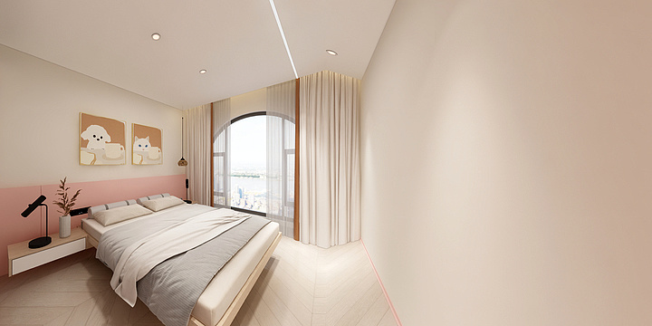 墨子D锦瑟-德信海德公园83.00㎡A2’3室2厅1卫1厨-装修设计方案