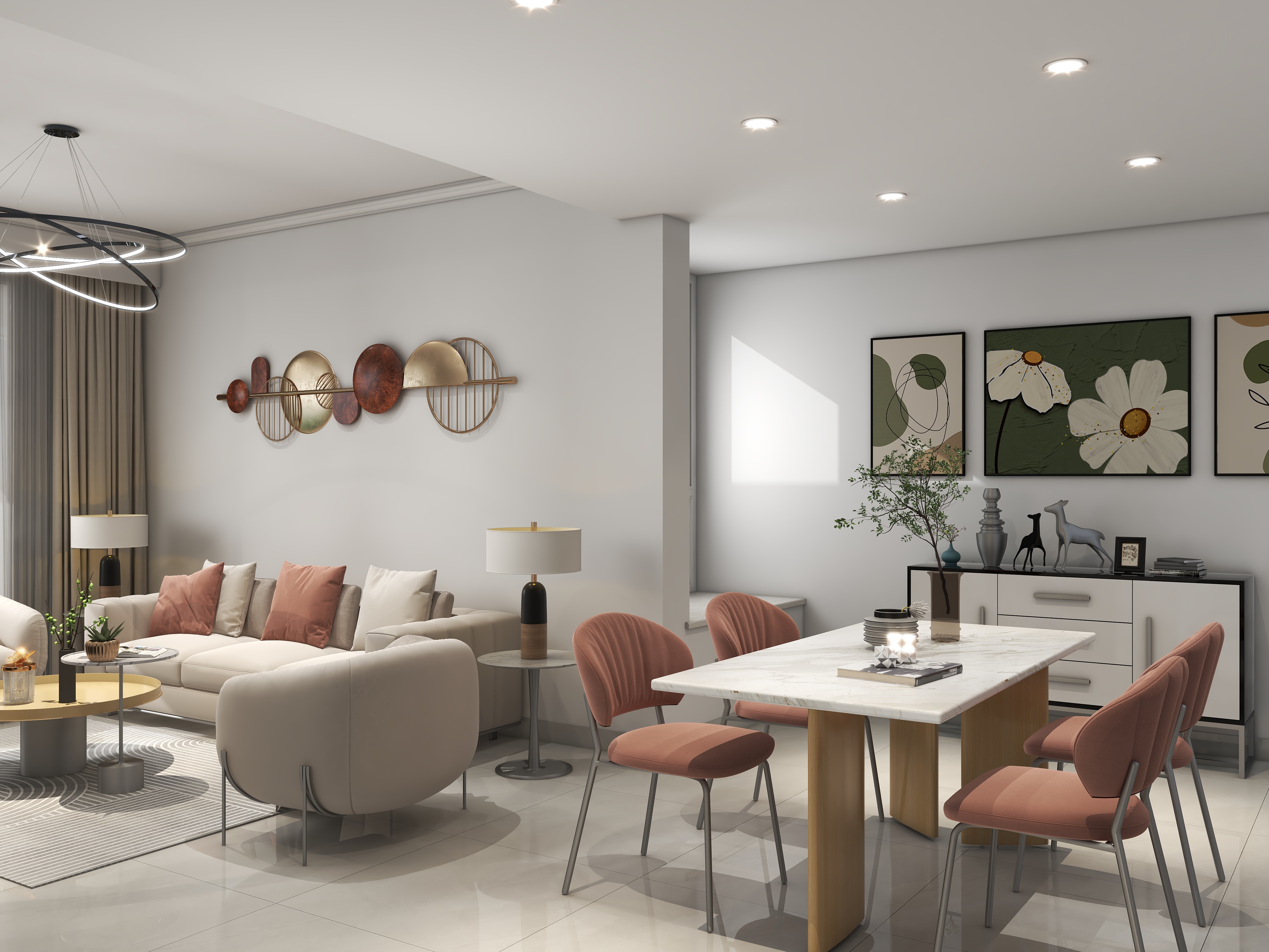 设计师楚巍-桂  竹  园144平3室复式装修效果图