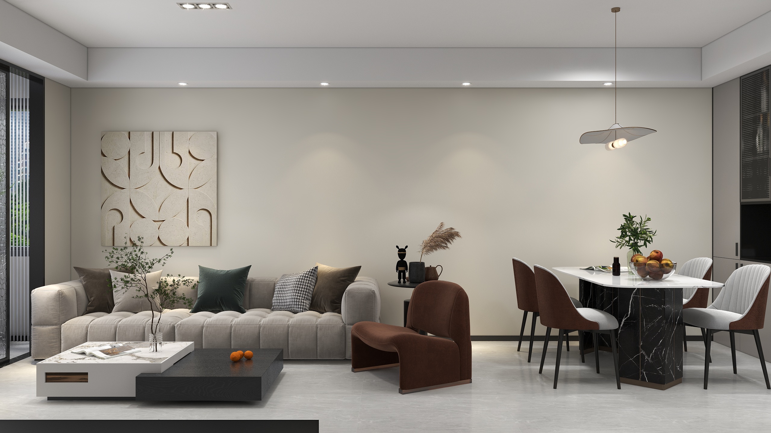 墨一设计-现代简约-79㎡ 2室-装修设计方案