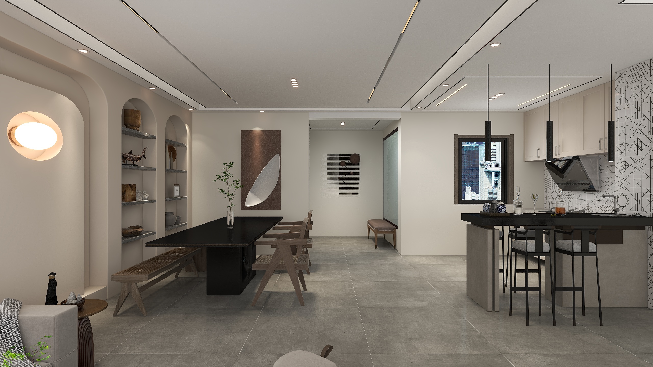 蓝猫奶牛猫-民宿效果-装修设计方案