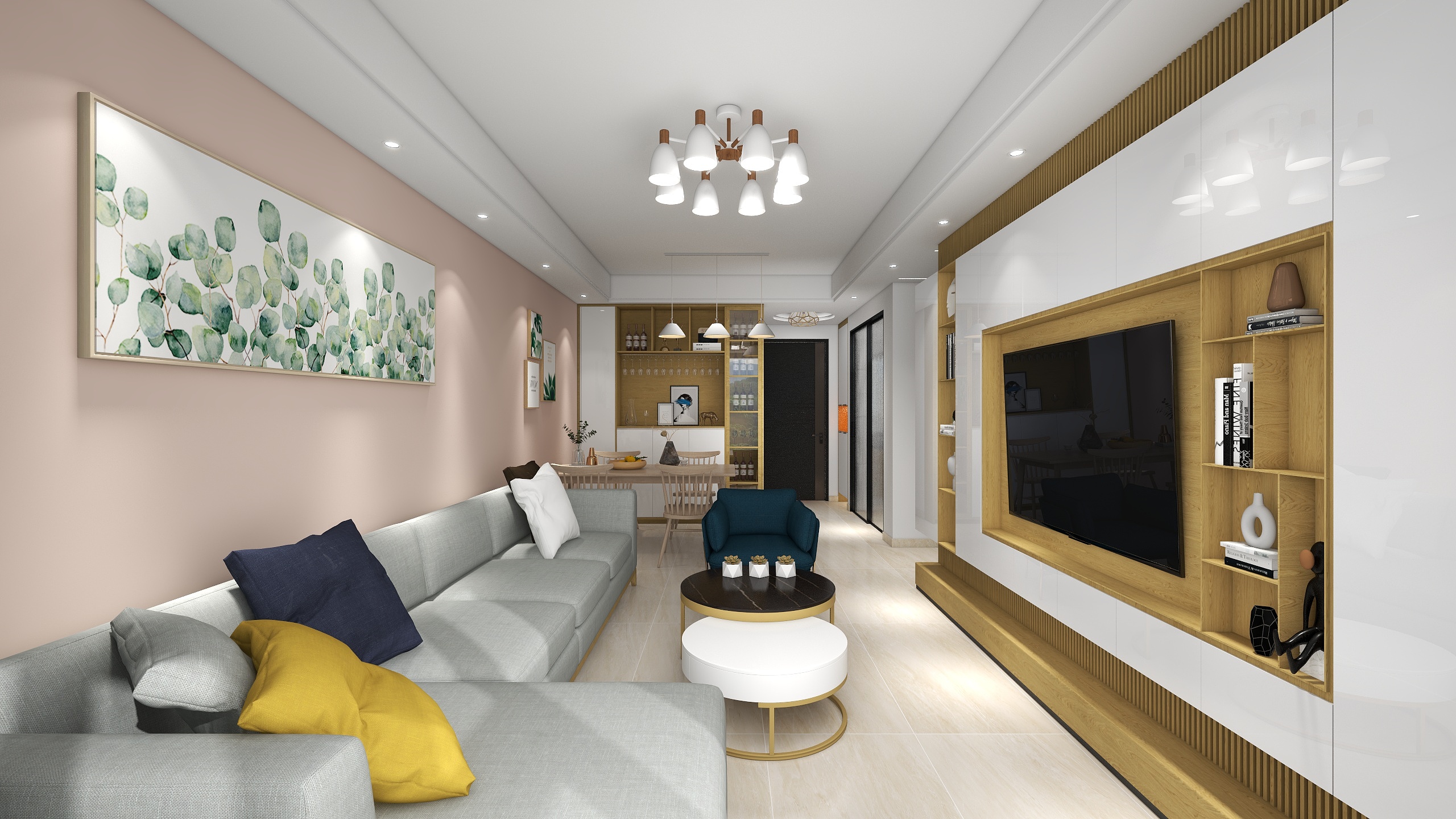 筑巢設計-81平现代三居-装修设计方案