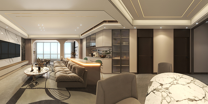 筑森绘图-大名一号院方案一-副本-装修设计方案