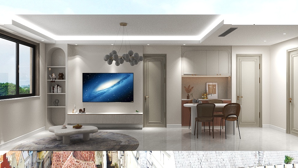 效果渲染-小河佳苑-装修设计方案