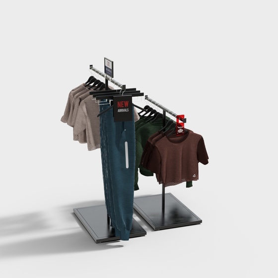 Modern clothing store clothes hanger