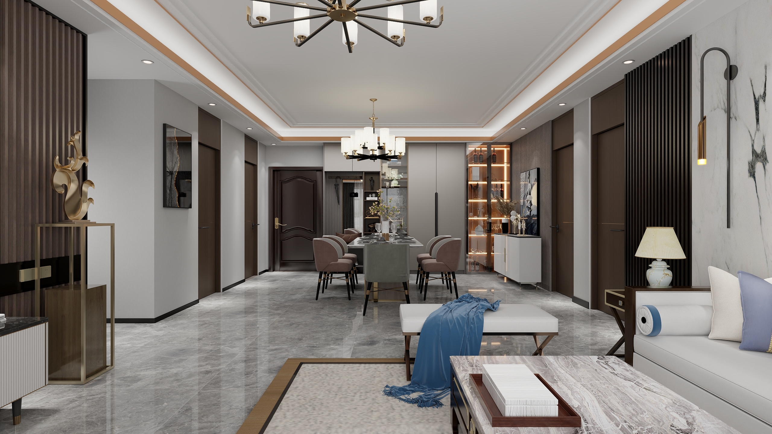 王松江-亚星双河居195㎡4室-装修设计方案