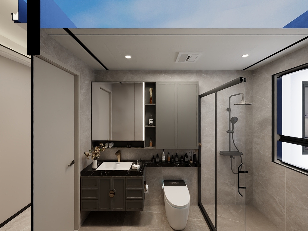 谭设计13822406351-美的302-新中式风格-装修设计方案