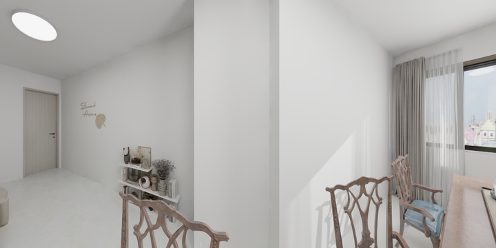 屹家整装-二层中空办公方案-装修设计方案