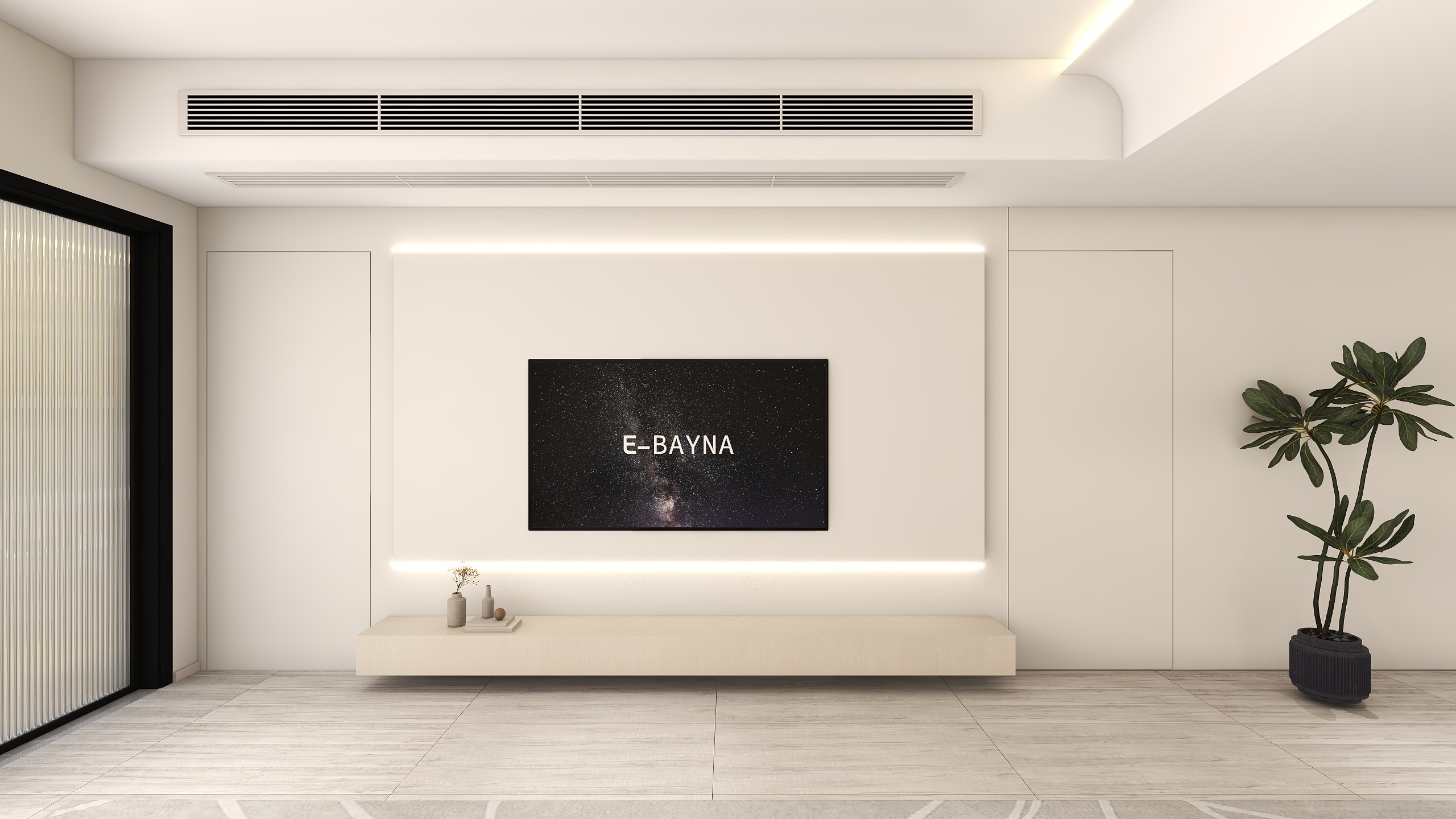 李青越-现代风格客餐厅装修效果图