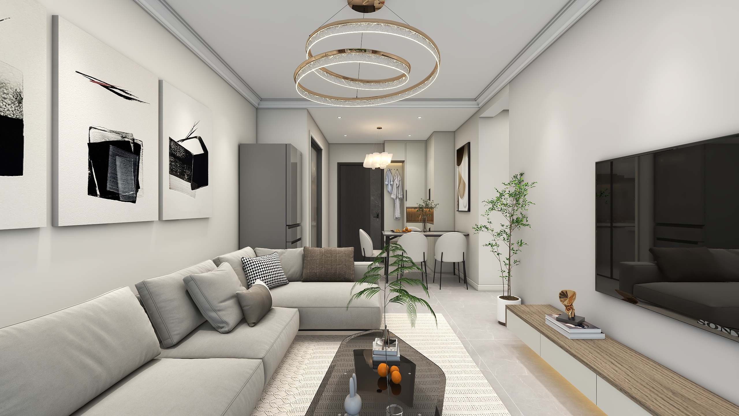 环宇0315-泰兴园63㎡2室装修效果图