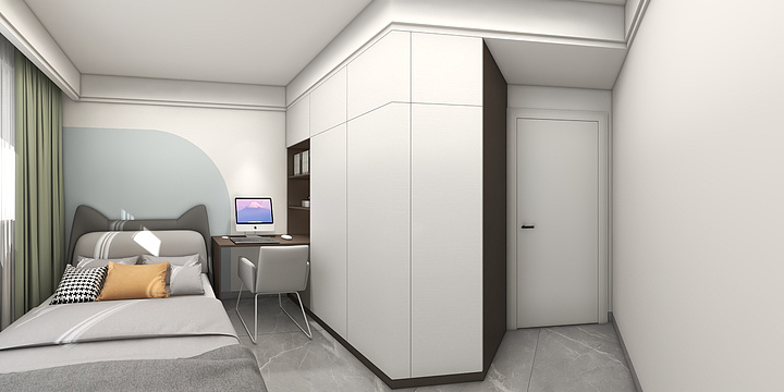 一一吴一一-麒麟府25-303效果图-装修设计方案