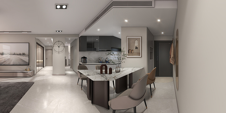 古月天阳-汇置尚岛133㎡-装修设计方案