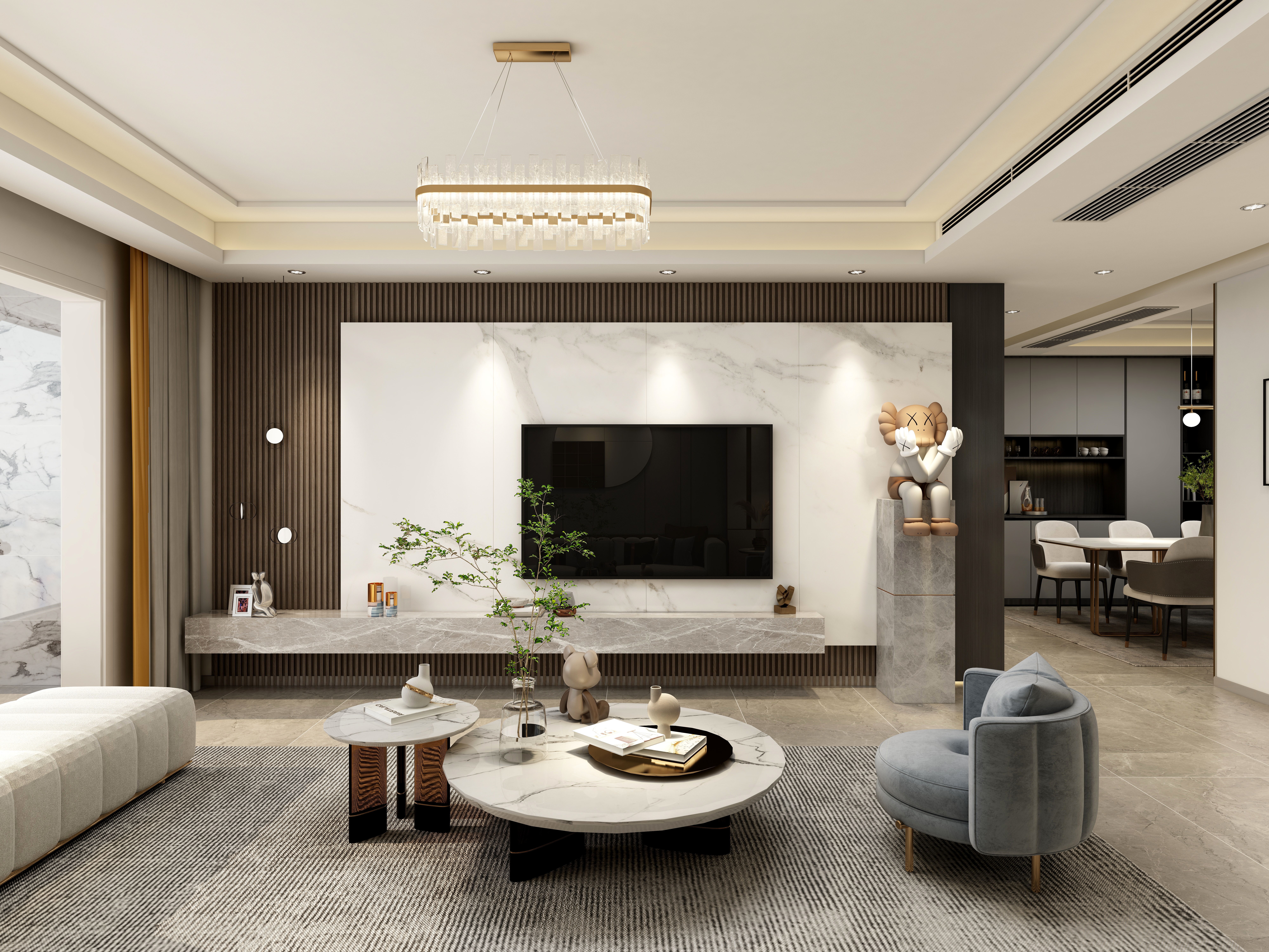 设计师如一-乾坤豪府129㎡3室-装修设计方案