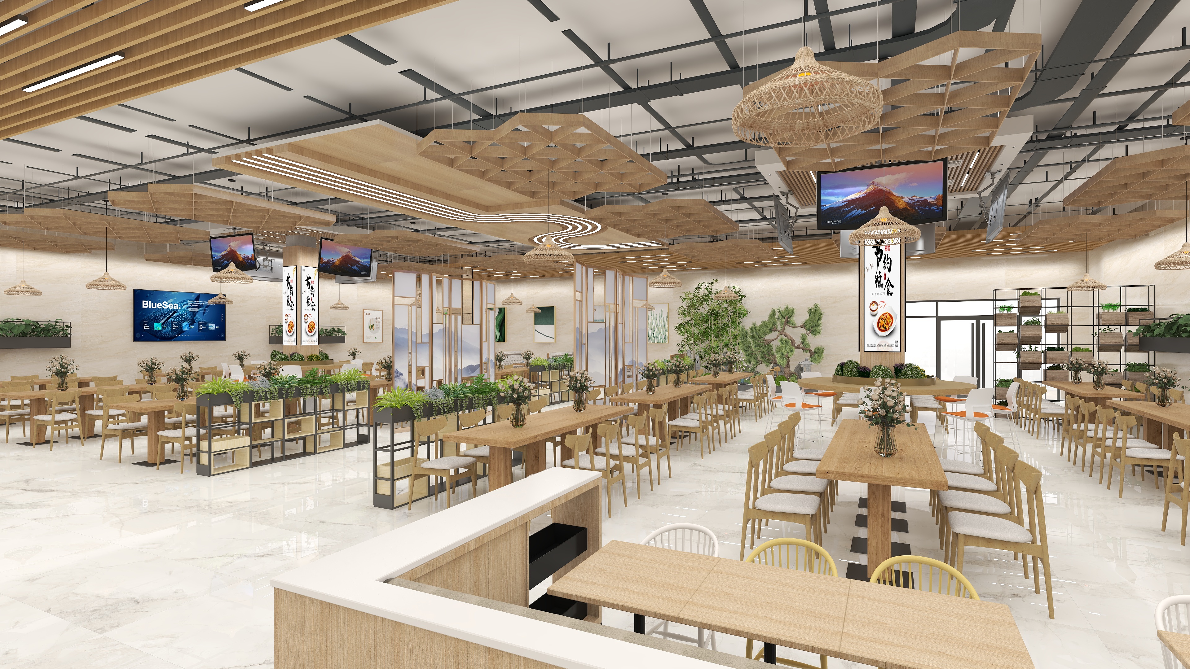 辰柯设计-食堂-装修设计方案