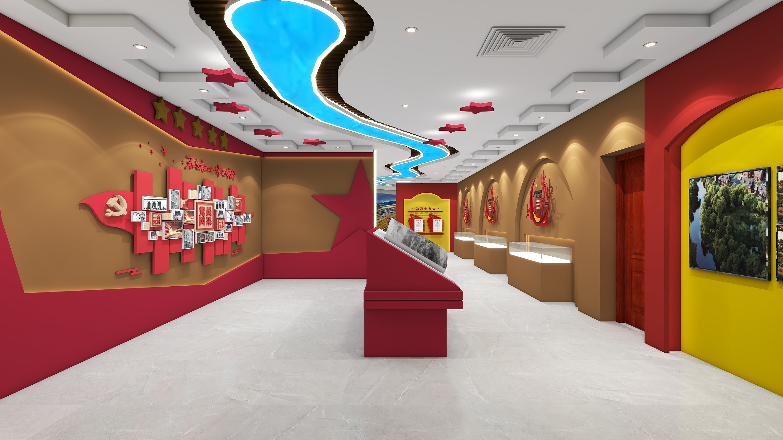 楠乔设计装饰-环县展厅-装修设计方案