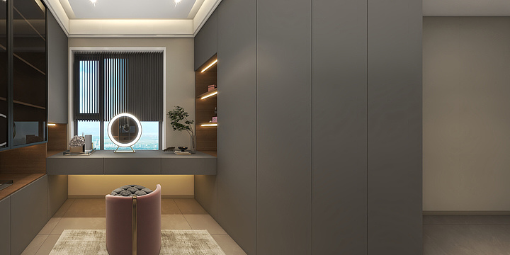 酷家乐HFxPS-30-三室-汇宏悦澜湾D10-3-802-装修设计方案