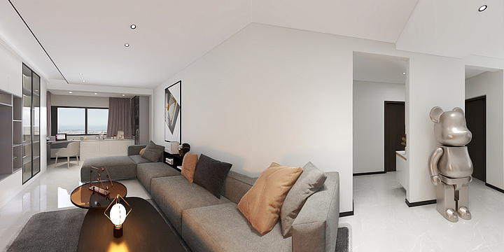 付雪先森-简约奶咖风-装修设计方案