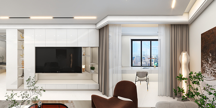 行走的蒲公英-金茂悦115董姨-装修设计方案