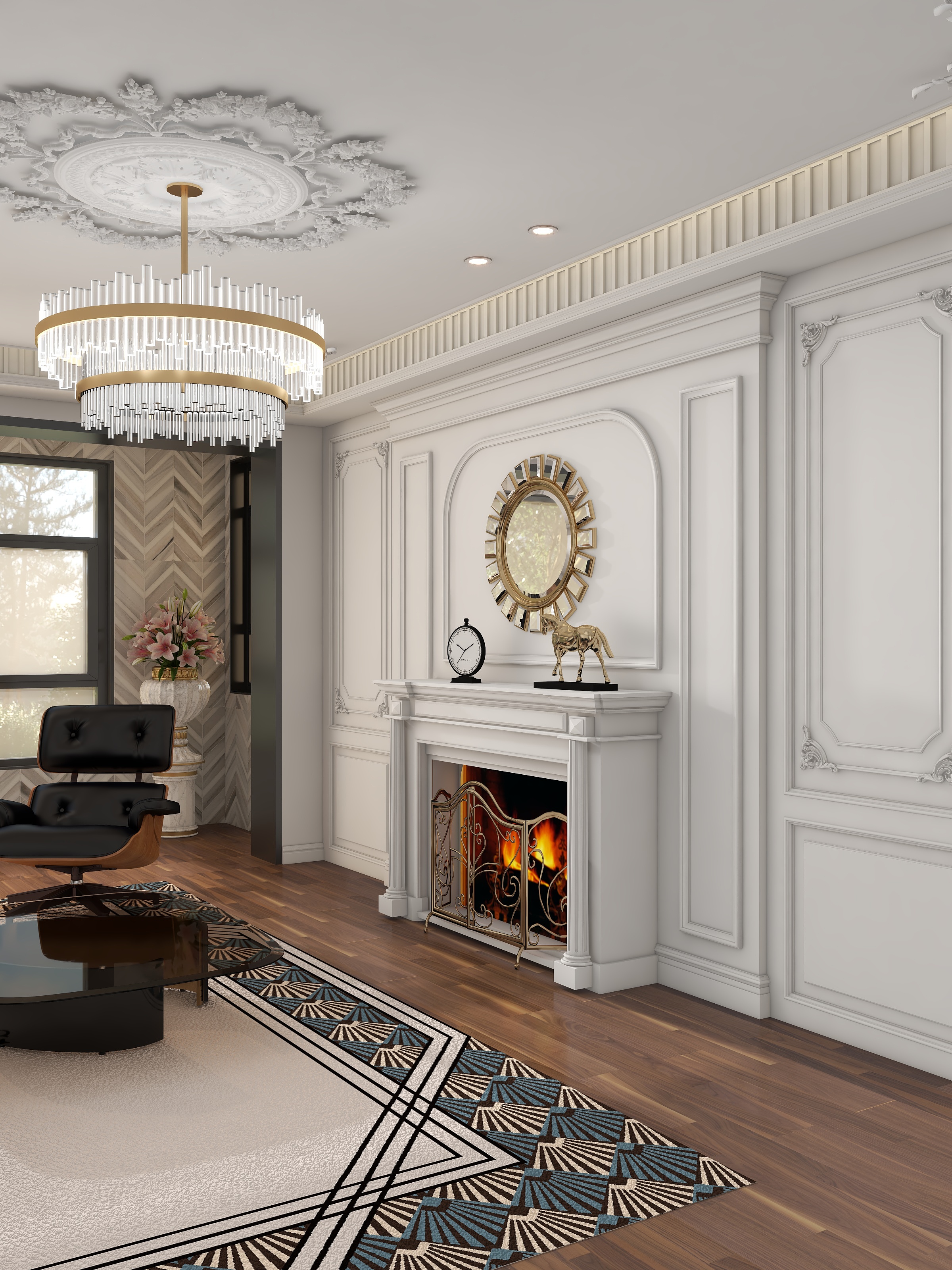 MC的幸福生活-公元一品145平法式-装修设计方案