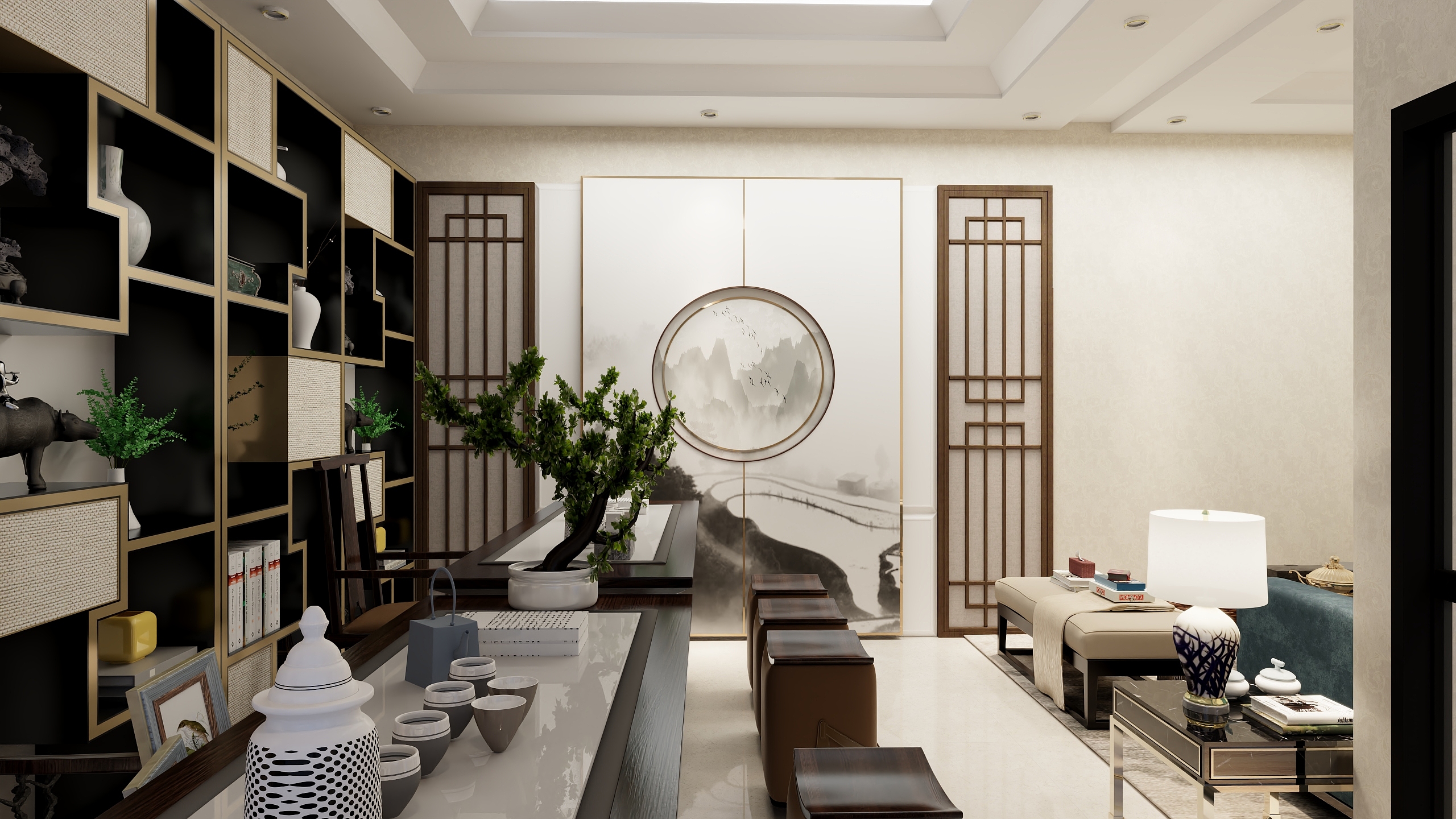 八佰设计室-茶室-装修设计方案