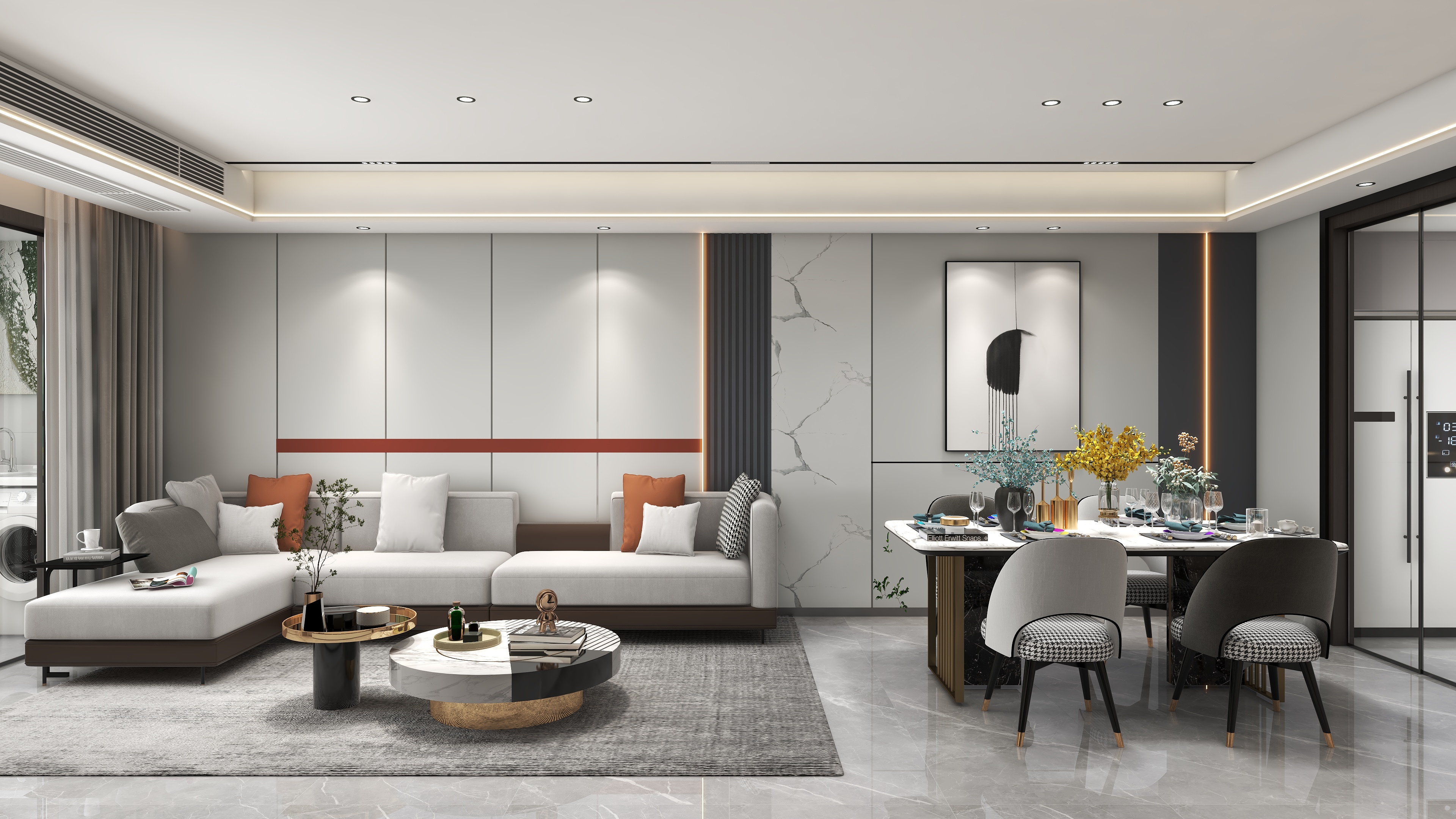 韦春勇-轻奢104㎡装修效果图