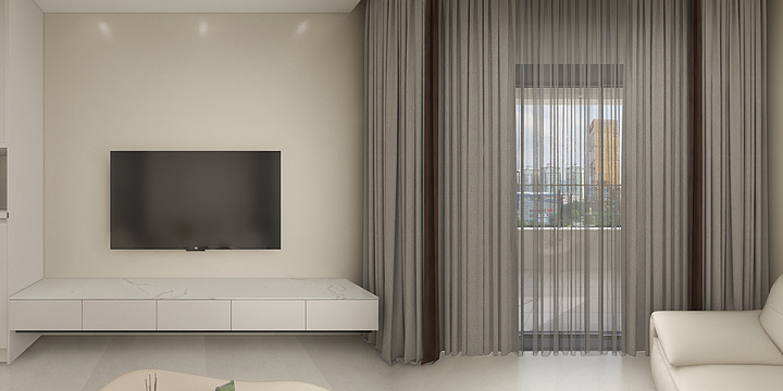 设计师王春林-岐江东岸9栋101房林小姐雅居效果图-装修设计方案