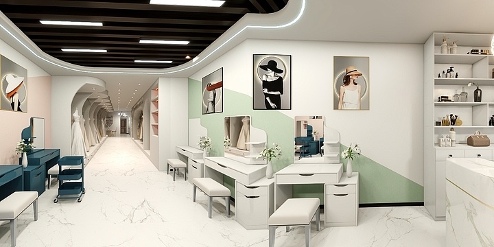 Brain阿德-阿克苏市美容店-装修设计方案