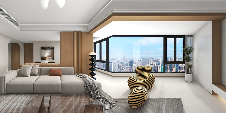 CHJ装饰设计-城南世家10#-现代第二稿-装修设计方案