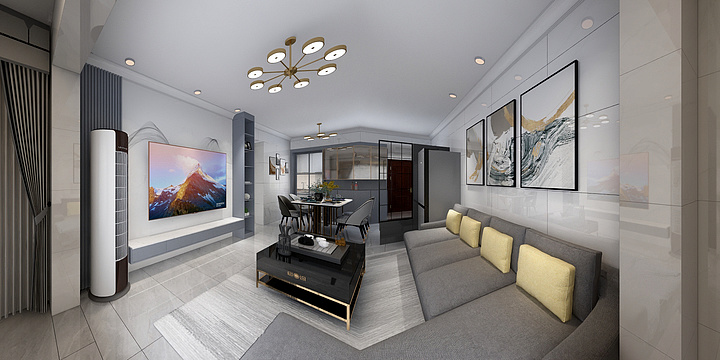 汉唐设计丶诗-福桂金府大院-装修设计方案