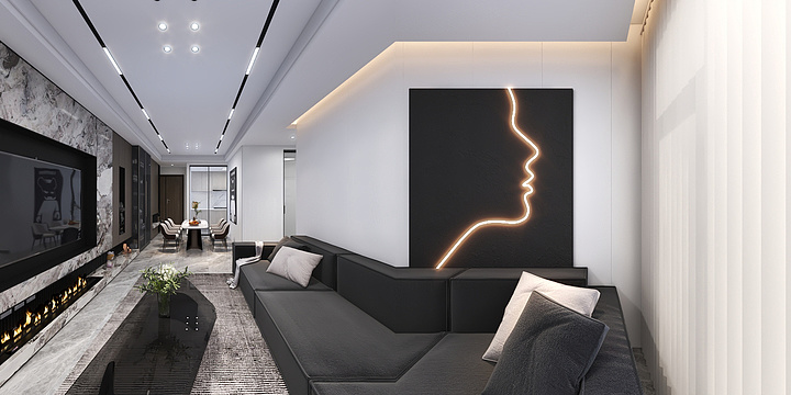 会设计的蜗牛-观澜城邦VR户型一-装修设计方案