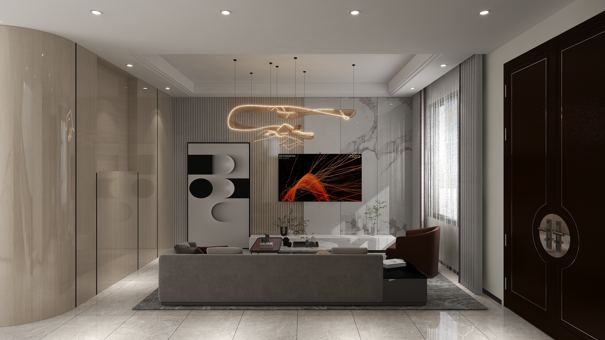 兔邦空间设计-96㎡一室（农村自建房）-装修设计方案