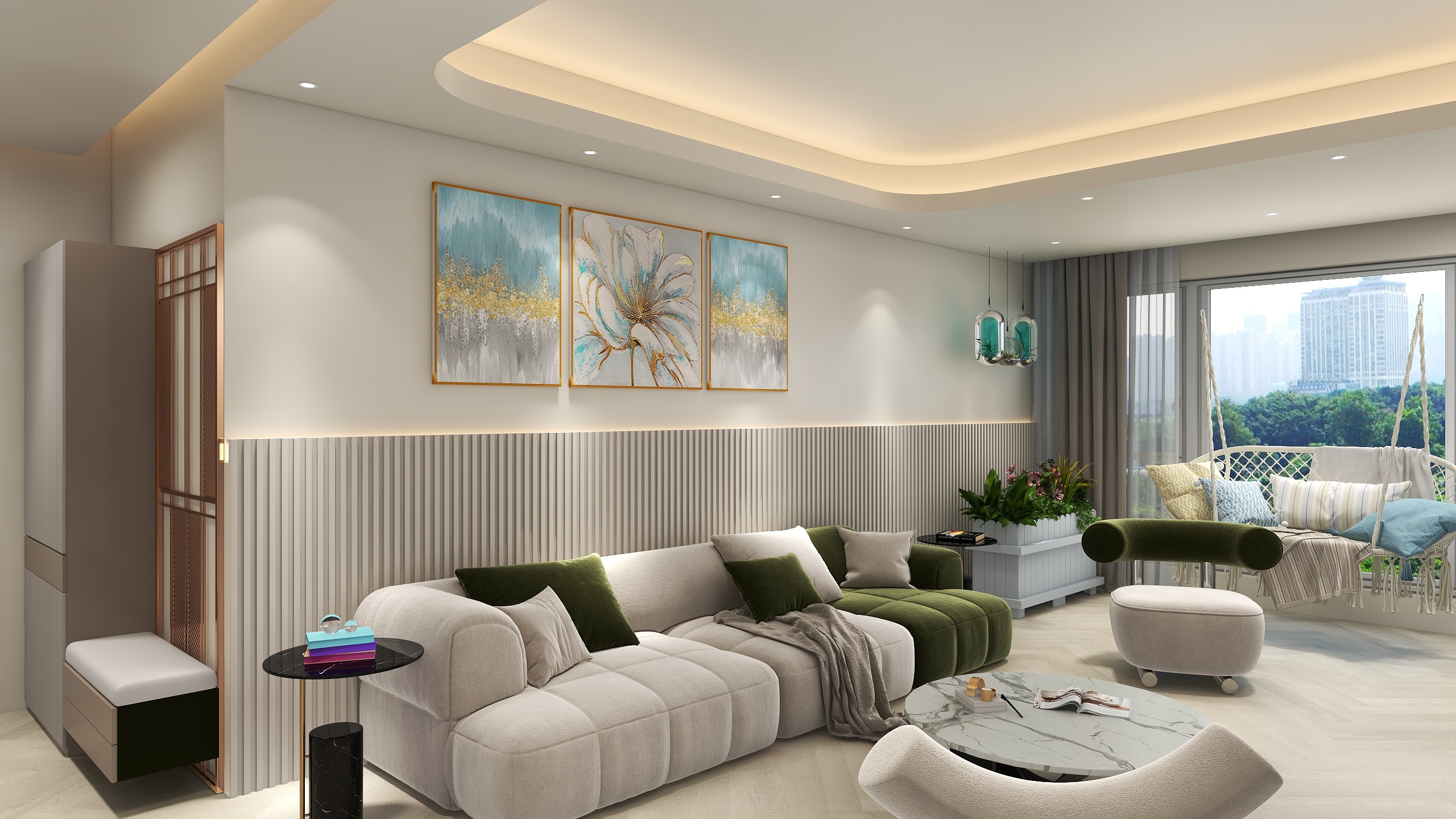 创远广告装饰工程有限公司-广水书香领秀城124平3室-装修设计方案